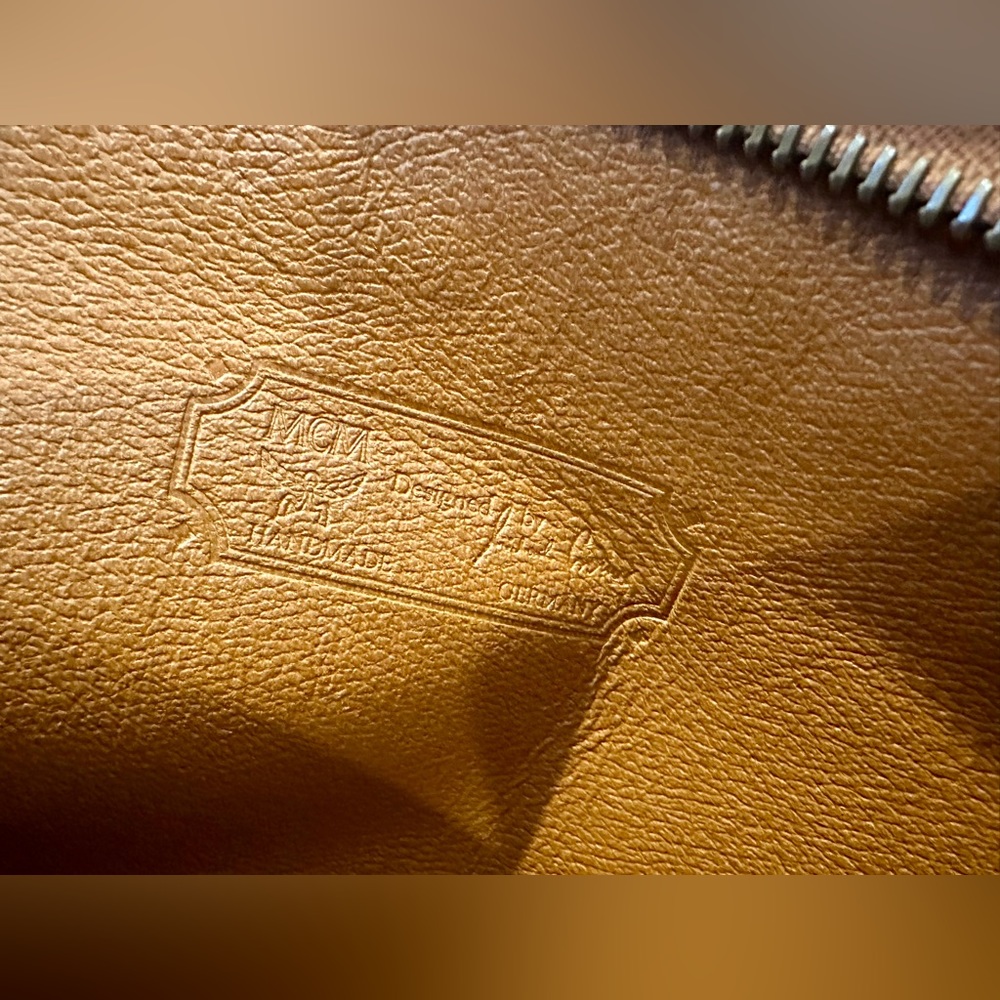 Vintage MCM Brown Visetos Leather Clutch - Picture 10 of 10